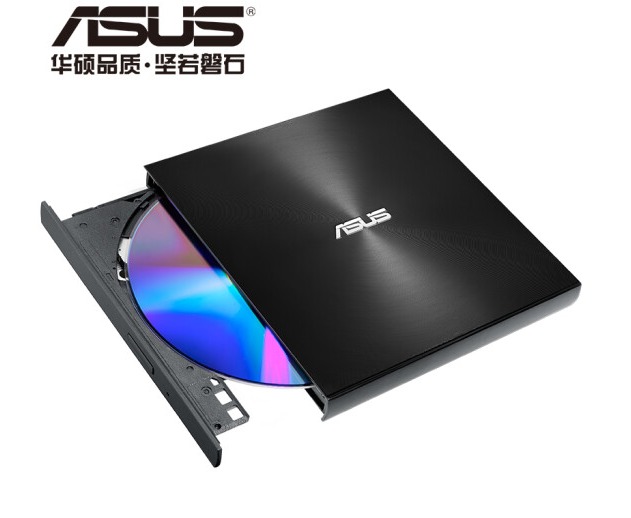 华硕 8倍速DVD刻录机 移动光驱 支持USB/Type-C接口 DRW-08U9M-U 黑色 pcyg-230404111100